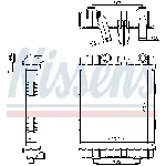 Hladnjak, hlađenje motora NISSENS NIS 606641 IC-G0T0N1