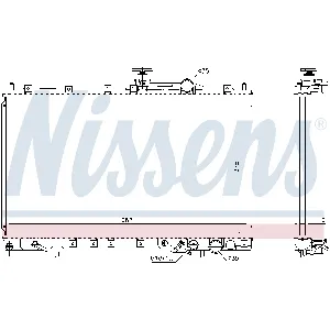 Hladnjak, hlađenje motora NISSENS NIS 606650 IC-F633AD