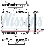 Hladnjak, hlađenje motora NISSENS NIS 606661 IC-F7134F