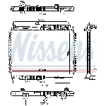 Hladnjak, hlađenje motora NISSENS NIS 606662 IC-F7A3AE
