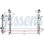 Hladnjak, hlađenje motora NISSENS NIS 606681 IC-G0WBG6