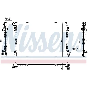 Hladnjak, hlađenje motora NISSENS NIS 606704 IC-G0QQ1R