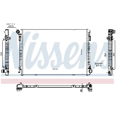 Hladnjak, hlađenje motora NISSENS NIS 606704 IC-G0QQ1R