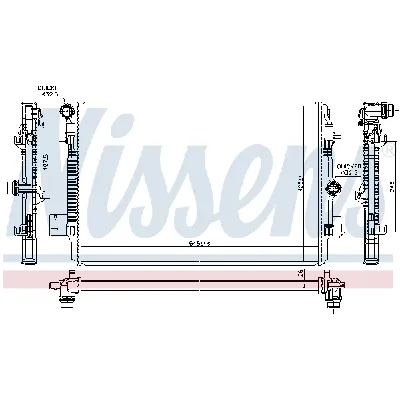 Hladnjak, hlađenje motora NISSENS NIS 606720 IC-G0LIRD