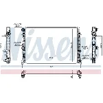 Hladnjak, hlađenje motora NISSENS NIS 606723 IC-G0QQ1T