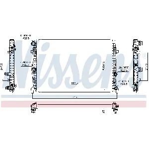 Hladnjak, hlađenje motora NISSENS NIS 606723 IC-G0QQ1T