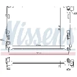 Hladnjak, hlađenje motora NISSENS NIS 606726 IC-G0KZD4