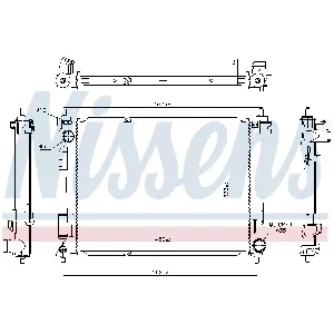 Hladnjak, hlađenje motora NISSENS NIS 606734 IC-G0O8PQ