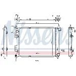 Hladnjak, hlađenje motora NISSENS NIS 606735 IC-G0K944