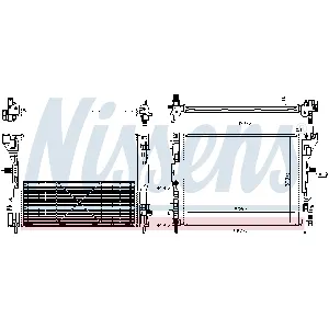 Hladnjak, hlađenje motora NISSENS NIS 606746 IC-G0QQ1U