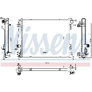 Hladnjak, hlađenje motora NISSENS NIS 606761 IC-G0T0N4