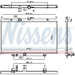 Hladnjak, hlađenje motora NISSENS NIS 606768 IC-G0Q9JL