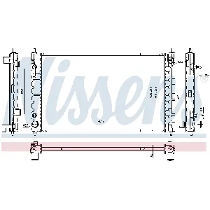 Hladnjak, hlađenje motora NISSENS NIS 606790 IC-G0WBGA