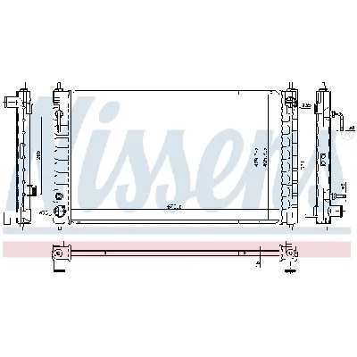 Hladnjak, hlađenje motora NISSENS NIS 606790 IC-G0WBGA
