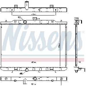 Hladnjak, hlađenje motora NISSENS NIS 606791 IC-G0WBG9