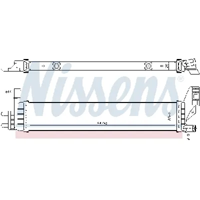 Hladnjak, hlađenje motora NISSENS NIS 606793 IC-G0UWFT