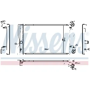 Hladnjak, hlađenje motora NISSENS NIS 606798 IC-G0WBG8