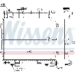 Hladnjak, hlađenje motora NISSENS NIS 60683 IC-472451