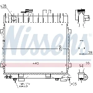 Hladnjak, hlađenje motora NISSENS NIS 60683 IC-472451