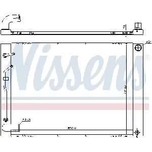 Hladnjak, hlađenje motora NISSENS NIS 606837 IC-G0NV8N