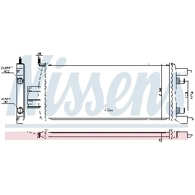 Hladnjak, hlađenje motora NISSENS NIS 606840 IC-G0O8PU
