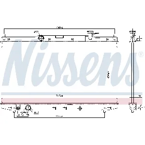 Hladnjak, hlađenje motora NISSENS NIS 606841 IC-G0O8PT
