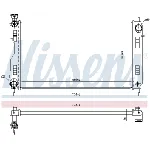 Hladnjak, hlađenje motora NISSENS NIS 606844 IC-G0O8PW