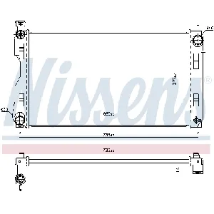 Hladnjak, hlađenje motora NISSENS NIS 606844 IC-G0O8PW