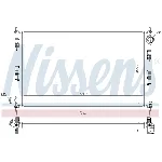 Hladnjak, hlađenje motora NISSENS NIS 606855 IC-G0S49L