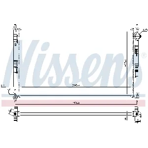 Hladnjak, hlađenje motora NISSENS NIS 606855 IC-G0S49L