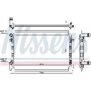 Hladnjak, hlađenje motora NISSENS NIS 606909 IC-G0WBGD