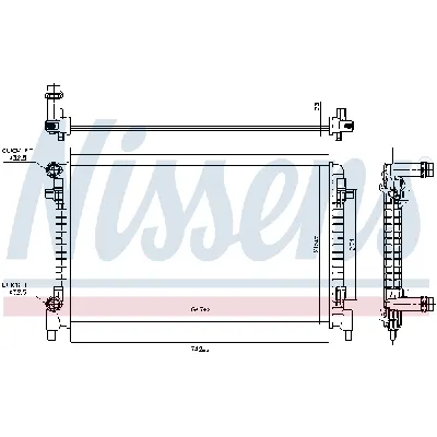 Hladnjak, hlađenje motora NISSENS NIS 606909 IC-G0WBGD