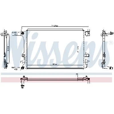 Hladnjak, hlađenje motora NISSENS NIS 606910 IC-G0WBGE