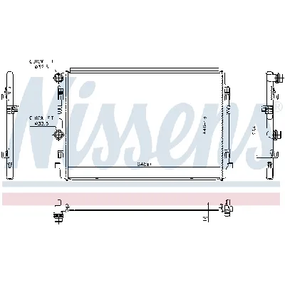 Hladnjak, hlađenje motora NISSENS NIS 606911 IC-G0WBGF