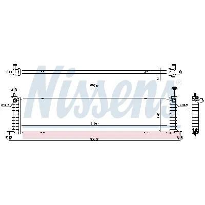 Hladnjak, hlađenje motora NISSENS NIS 606915 IC-G0T0N6