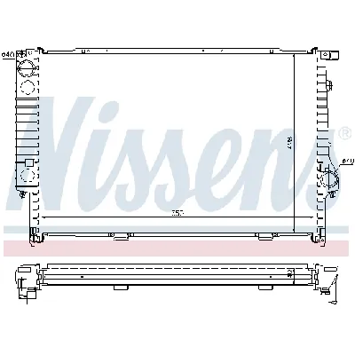 Hladnjak, hlađenje motora NISSENS NIS 60693A IC-472457