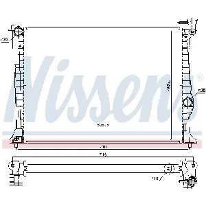 Hladnjak, hlađenje motora NISSENS NIS 606953 IC-G0Q9JR
