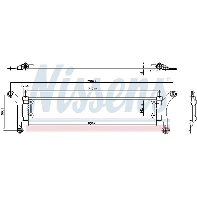 Hladnjak, hlađenje motora NISSENS NIS 606955 IC-G0WBGG