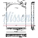 Hladnjak, hlađenje motora NISSENS NIS 606978 IC-G0R6G2
