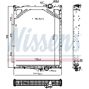 Hladnjak, hlađenje motora NISSENS NIS 606978 IC-G0R6G2