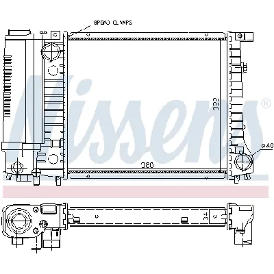 Hladnjak, hlađenje motora NISSENS NIS 60729A IC-472462