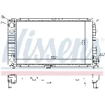 Hladnjak, hlađenje motora NISSENS NIS 60744A IC-364850