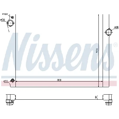 Hladnjak, hlađenje motora NISSENS NIS 60768 IC-B3B132