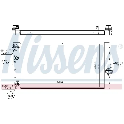 Hladnjak, hlađenje motora NISSENS NIS 60769 IC-B3B133