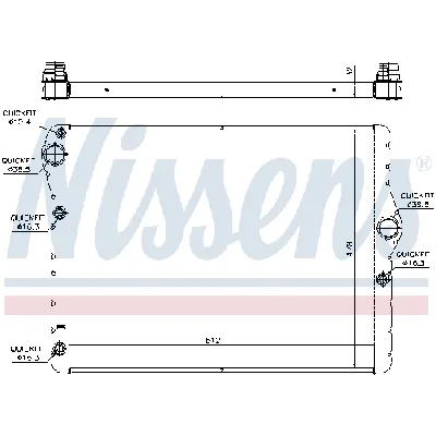 Hladnjak, hlađenje motora NISSENS NIS 60778 IC-D69839