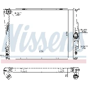 Hladnjak, hlađenje motora NISSENS NIS 60786A IC-A961C7