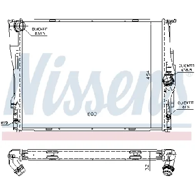 Hladnjak, hlađenje motora NISSENS NIS 60786A IC-A961C7