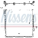 Hladnjak, hlađenje motora NISSENS NIS 60789A IC-A3589C