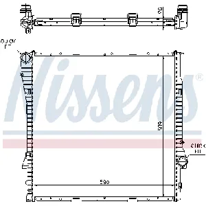 Hladnjak, hlađenje motora NISSENS NIS 60789A IC-A3589C