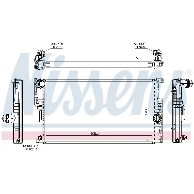 Hladnjak, hlađenje motora NISSENS NIS 60815 IC-CF9A8E